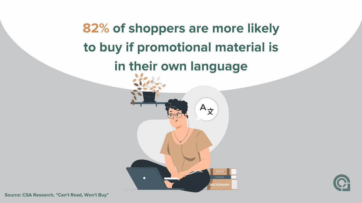 ClickooUK's tweet photo. Plus only 13% of Europeans speak English as their native language! Consumers are far more likely to buy if you take the time to localise your ads, making them both linguistically and culturally relevant 🌍

Get in touch to find out how Clickoo can help localise your #paidmedia 🎯 https://t.co/UOAq1Vvcls