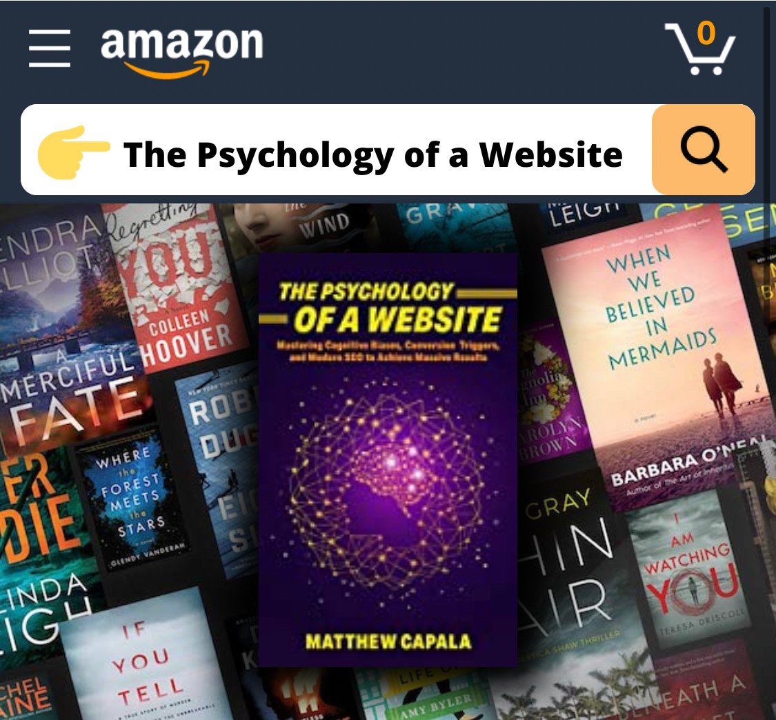 SearchDecoder's tweet image. “I’d say that The Psychology of a Website is a must-read for ANYONE interested in digital marketing in 2021” - Amazon review. ⭐⭐⭐⭐⭐

My new book, “The Psychology of a Website,” is #availablenow on Amazon in paperback and Kindle versions!
bit.ly/3kJbgjg #websitepsy
