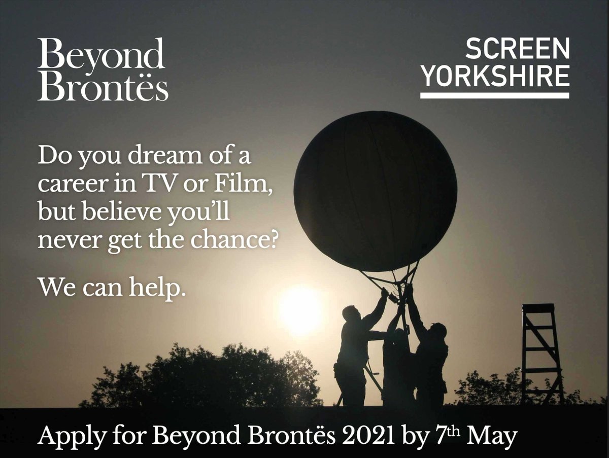 My1stJobInFilm's tweet photo. Aged 18 – 24 and want to work in #film or #TV? 📺#BeyondBrontes is an exciting programme that breaks down the barriers that can prevent young people in #Yorkshire from entering the screen industries. Visit 🎬 https://t.co/pBibt31n1O and apply now. #filmjobs #filmcareers https://t.co/hJCnUXuxWp