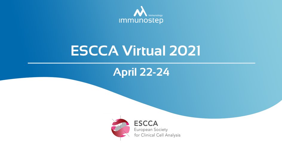 Immunostep's tweet photo. Os esperamos esta semana en el stand virtual de 
@EsccaOfficial donde presentaremos nuestros nuevos ensayos exclusivos para #citometría de #flujo! 

We are looking fordward to seeing you this week in #ESCCA2021! https://t.co/0F5KDPeuwJ