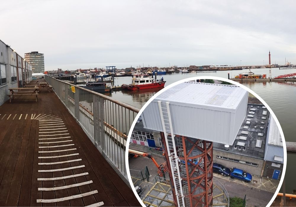 HumberBizEd's tweet photo. CWind Training sails into Grimsby with towering presence planned: https://t.co/FgsXxzTv6j https://t.co/Yt4f1D2SsH
