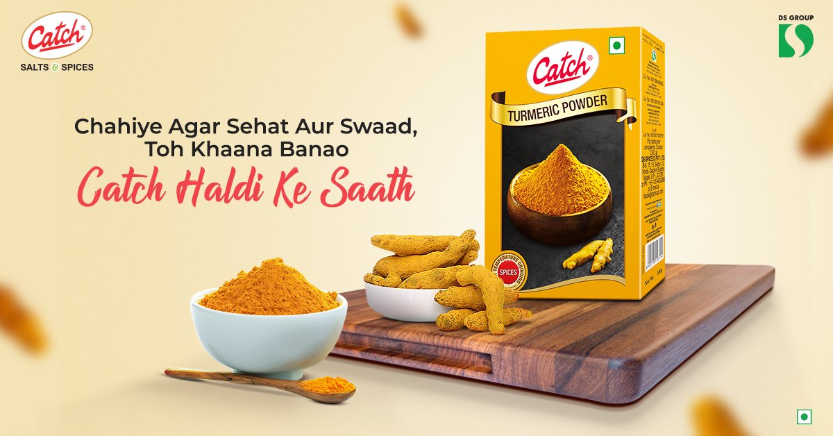catch_foods's tweet photo. Taste aur health saath aayenge, jab aap Catch Haldi Powder se khaana banayenge.
#CatchKaKoiMatchNahi100% #CatchFood #Haldi #TurmericPowder https://t.co/IVTBxiPJUL