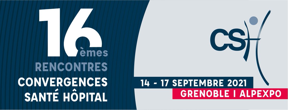Ouverture des inscriptions 📣 J-150 16èmes Rencontres Convergences Santé Hôpital 📅 14 au 17 septembre 2021 📌Alexpo Grenoble 👉 Tarif préférentiel jusqu'au 15 Août 2021 !! 👉 Plus d'infos ? 
rencontres-csh.com