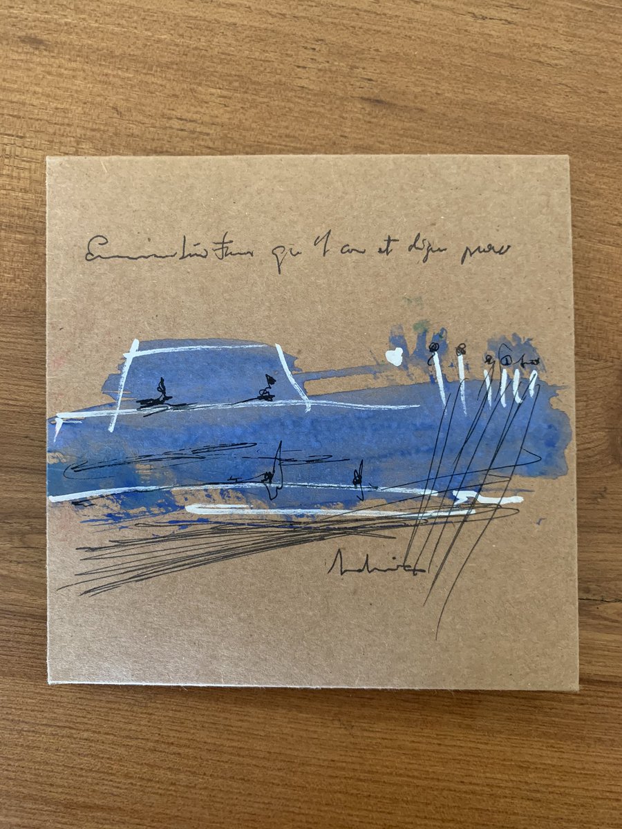 Ja el tinc! “Enriu-te’n fins q el cor et digui prou”
Un CD pintat a mà per L’Adrià. Li vaig demanar q ho fes amb colors clars, i li vull donar les gràcies per fer-ho. <a href="/AdriaPunti/">Adrià Puntí</a> 
“A Poc a poc et clica el cor”🤙👌🖤
youtu.be/s1gbNPHfelg
#AdriaPunti #MusicIsLife