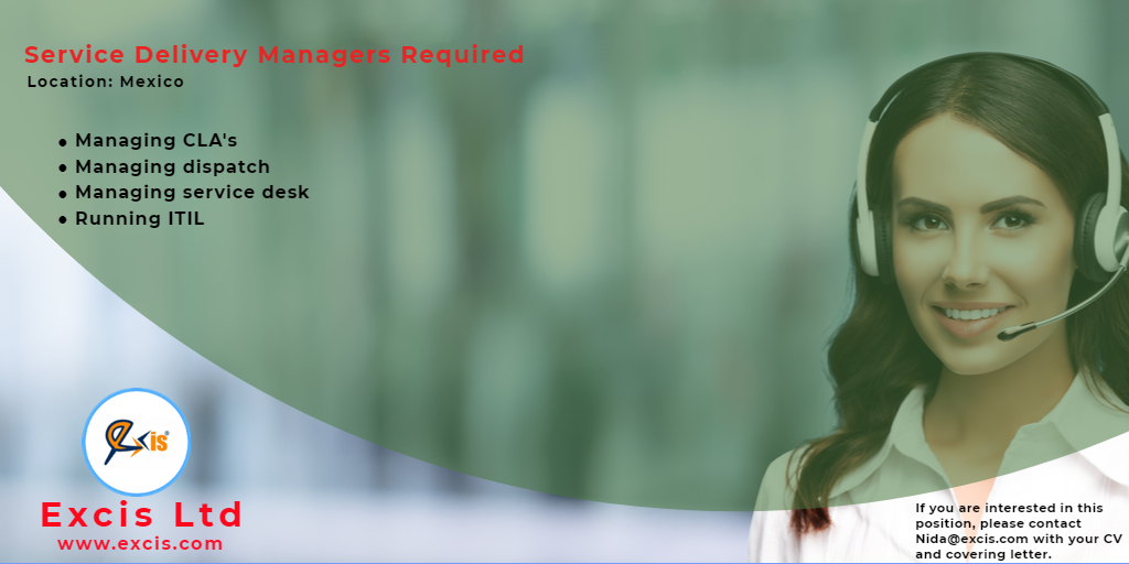 LtdExcis's tweet image. We are #hiring #servicedeliverymanagers in #Mexico