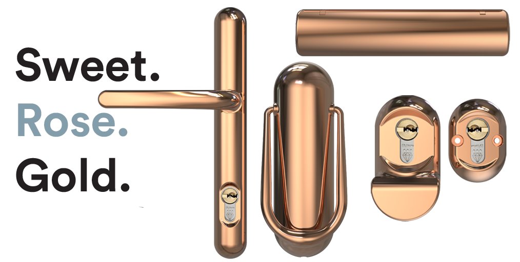 The brilliant Sweet Rose Gold Collection available at Prodoor44.

The fully suited furniture range from <a href="/sweethardware/">Sweet Hardware</a> adds a statement to any door.

Design your own door and make an enquiry to receive a quote from an approved installer at prodoor44.com/design-your-do… 

#homedesign