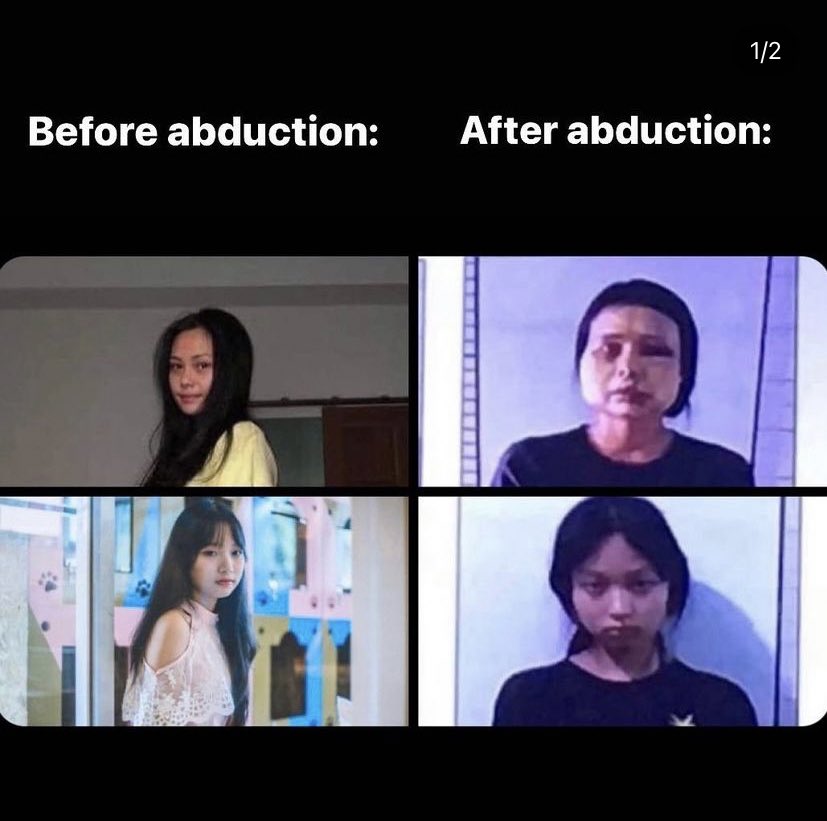 dal_hht's tweet photo. Junta publicly showed the students they illegally arrested and tortured. This is only 6 out of approximately 3000 people they arrested. They are even shamelessly showing these on state TV, what are you doing? @UN #WhatsHappeningInMyanmar @freya_cole @clarissaward @poppymcp https://t.co/RSQU4UFQFl