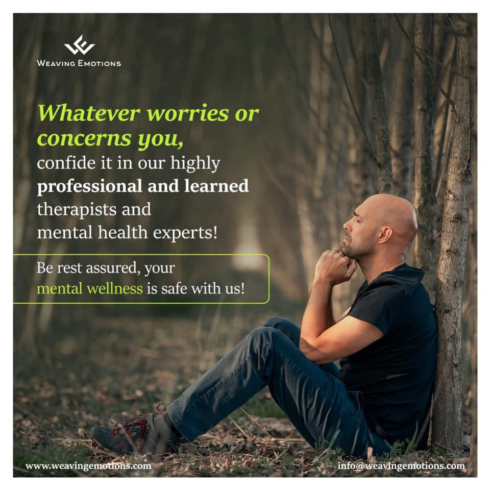 WeavingEmotions's tweet photo. Your anxieties and worries will take a backseat when you confide in Weaving Emotions!
Register for an appointment with our highly skilled therapists and shape your life with perfection. Reach us on our mail, our website or DM our representatives directly.
#weavingemotions https://t.co/sMYO3LBx2b
