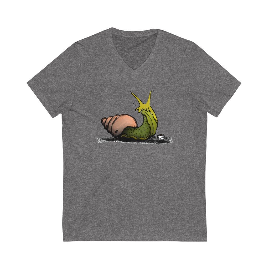 GiveAndEngage's tweet photo. Fresh and fabulous Check out one of the  latest additions to my the shop: Carol (snail) Unisex Jersey Short Sleeve V-Neck Tee #etsy #gray #green #shortsleeve #vneck #snail #tshirt #cincymade #cincy #vnecktshirt #softt #caroltshirt https://t.co/sMttDsqlxb https://t.co/SV9NH6UXyO