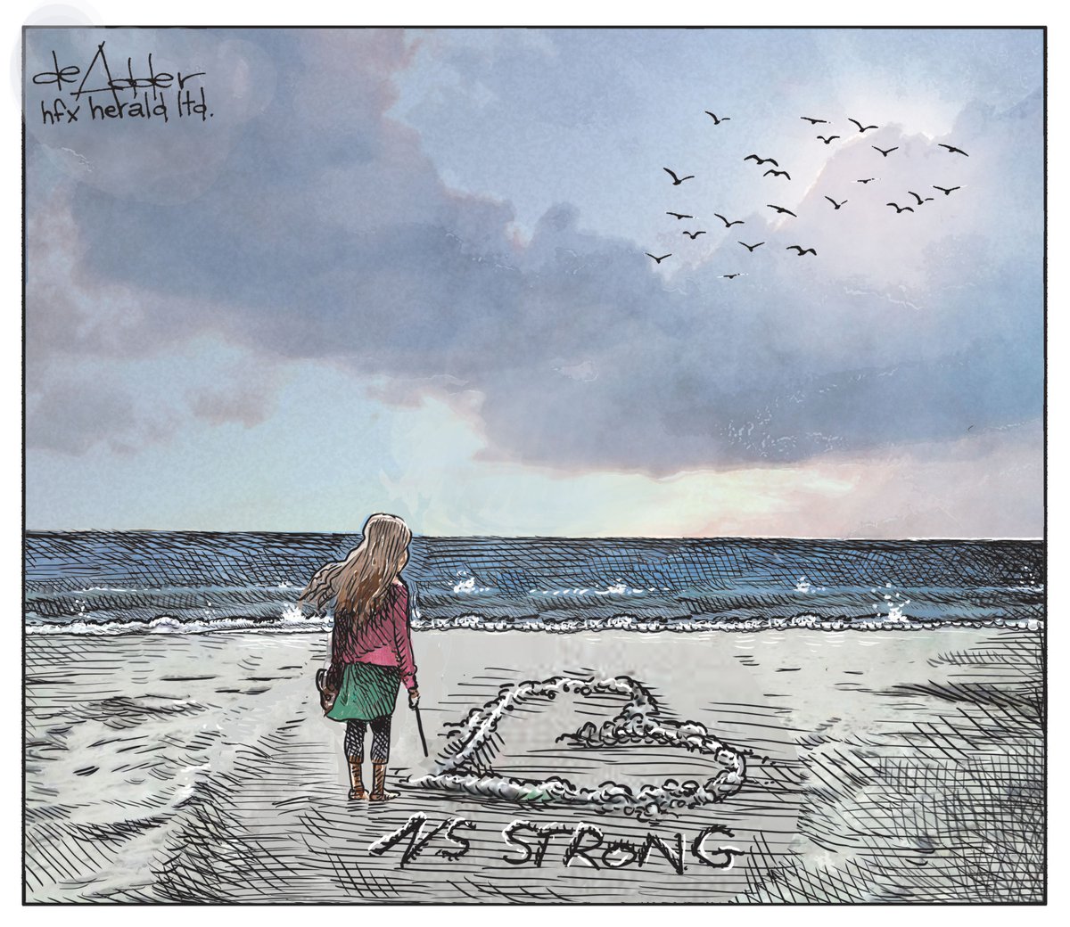 Cartoon for @chronicleherald #NovaScotiaStrong #NovaScotiaRemembers #nsstrong