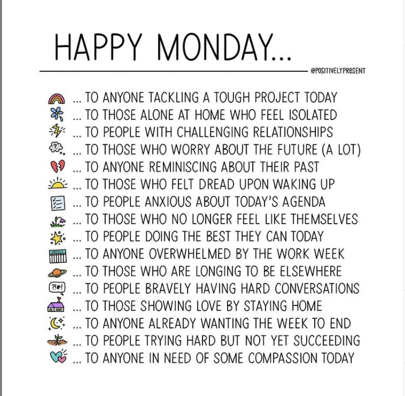 It's Monday. Take what you need. Credit @positivelypresent