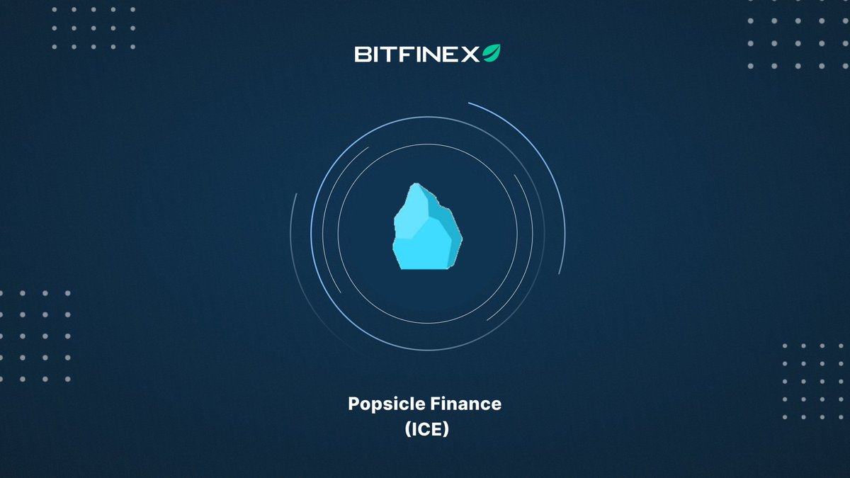 bitfinex's tweet image. ➕ Popsicle Finance (ICE) is coming!

Keep following #bitfinex social channels to discover when @PopsicleFinance (ICE) will be listed on Bitfinex 👀 and the available pairs.