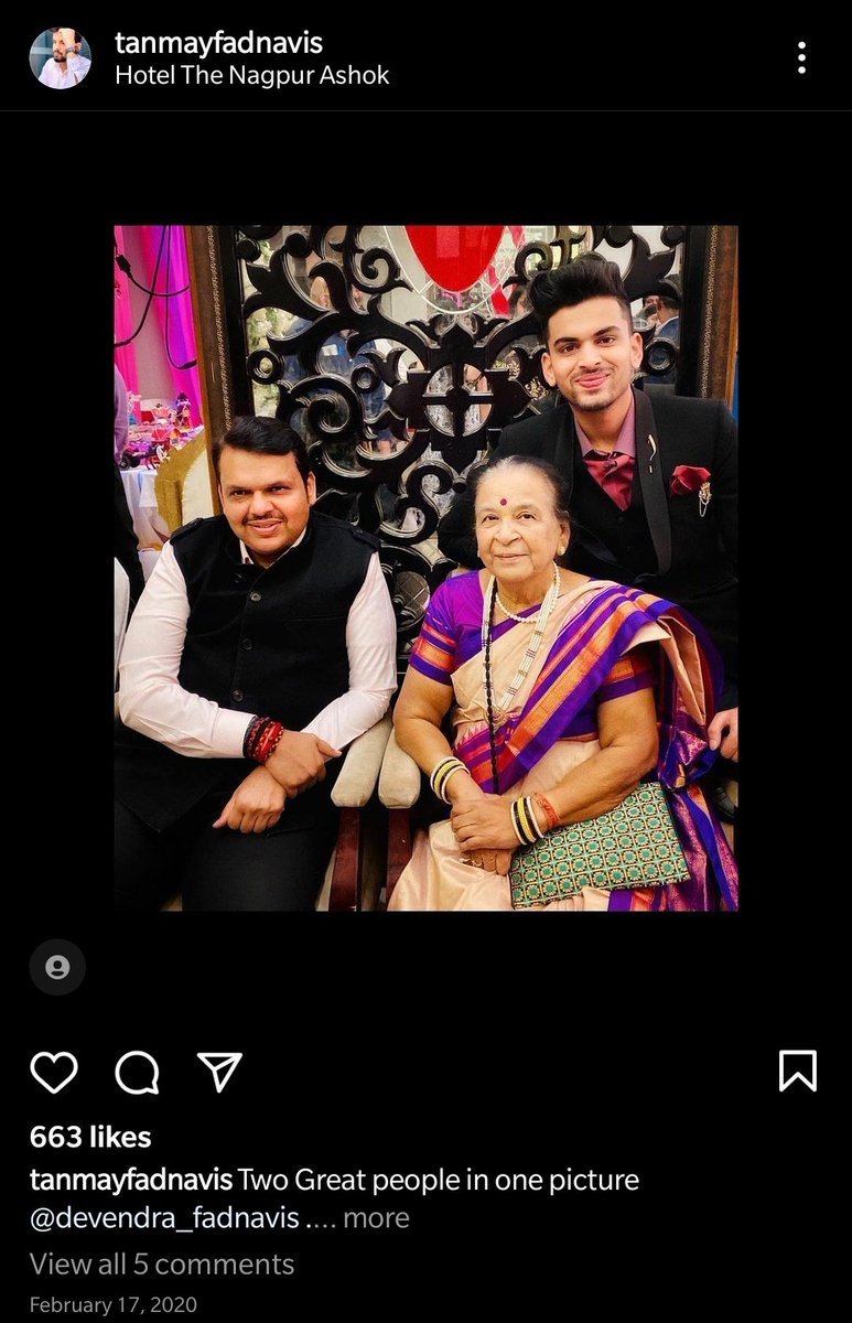 Dear <a href="/Dev_Fadnavis/">Devendra Fadnavis</a>, is your Nephew Tanmay Fadnavis 45+ years old?

If not, how is he eligible for taking the Vaccine?

Just like Remdesivir, are you hoarding Vaccines &amp; giving it to your family members?

People are dying. There is Vaccine Shortage. But Fadnavis family is Safe.