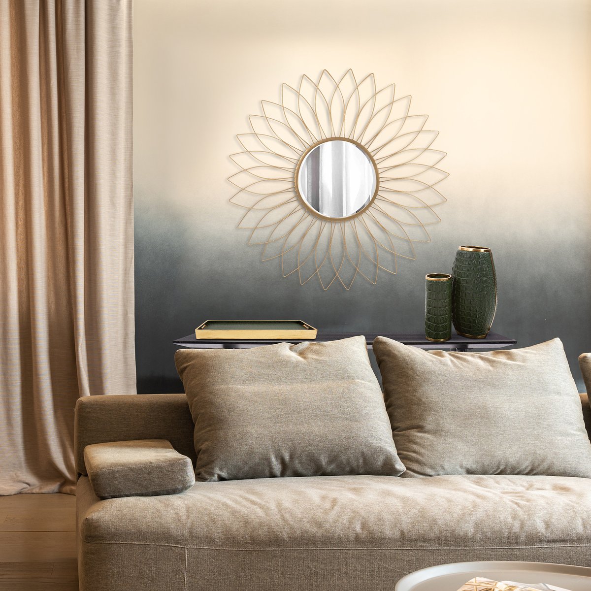 #MirrorCrushMonday

The #HowardElliott Daisy #Mirror is like a flower plucked from the fields. A delicate gold webbed metal frame takes on a flowery sunburst design. 

bit.ly/3mQYArx
