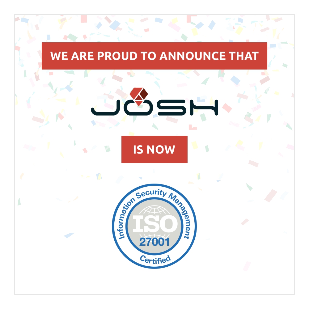 We are proud to announce that Josh Software is now ISO 27001 certified! We would like to extend our heartfelt thanks to each &amp; everyone who has been a part of this journey with us.
#Josh #Joshsoftware #empathize #envision #empower #ISO #ISOcertification #certifiedcompany