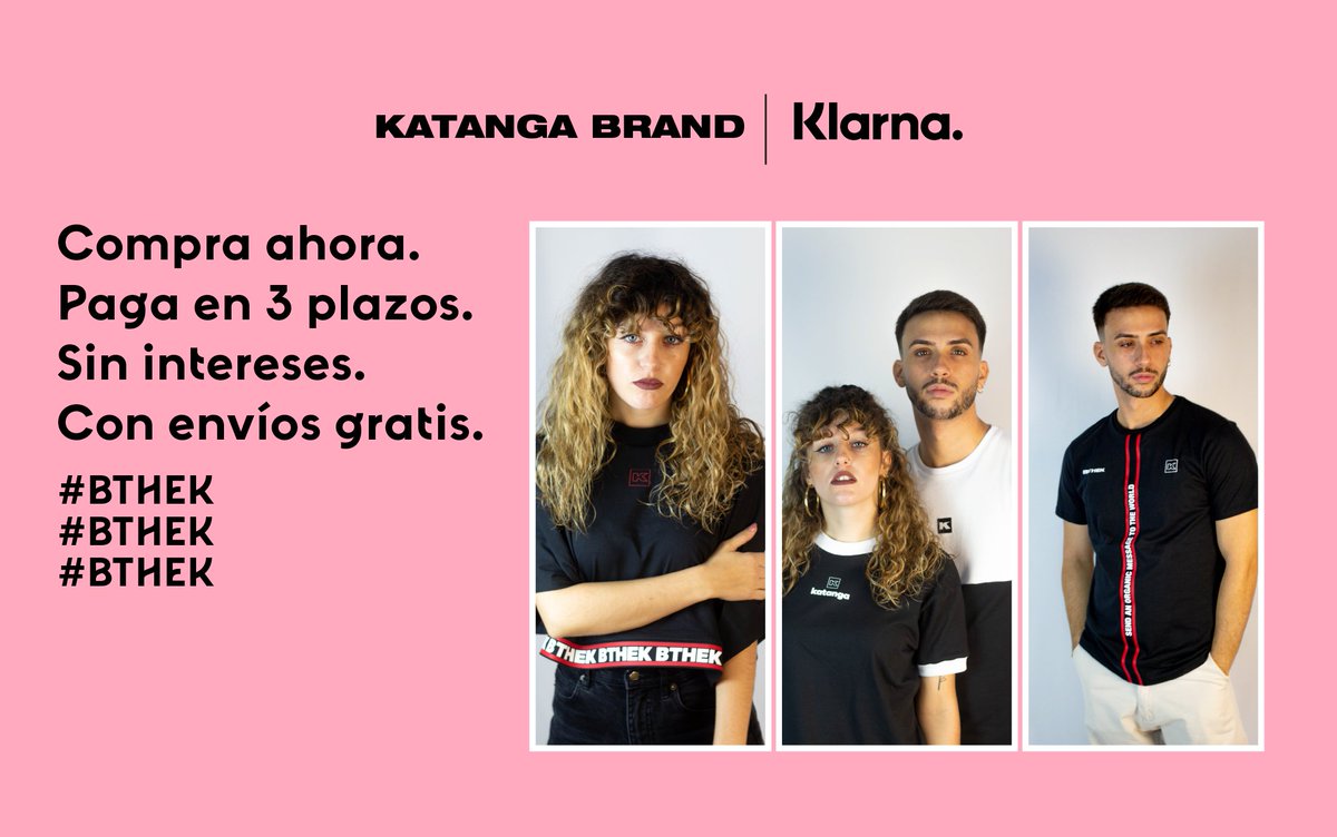 Compra ahora. Paga después en katangabrand.com.

Katanga Brand se une a <a href="/Klarna/">Klarna</a> para traerte una nueva forma de comprar.
Moda orgánica como quieras. 

Paga en 3 plazos sin intereses.
Fácil. Directo. Seguro.
Envíos gratis al elegir el pago por Klarna.
