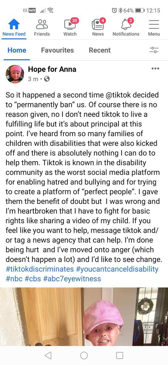 barnsleybobkins's tweet image. @adamhillscomedy @joshwiddicombe @alex_brooker this is soooooo wrong and sad. She is a lovely little girl and she&apos;s been banned from tiktok for how she looks 😡