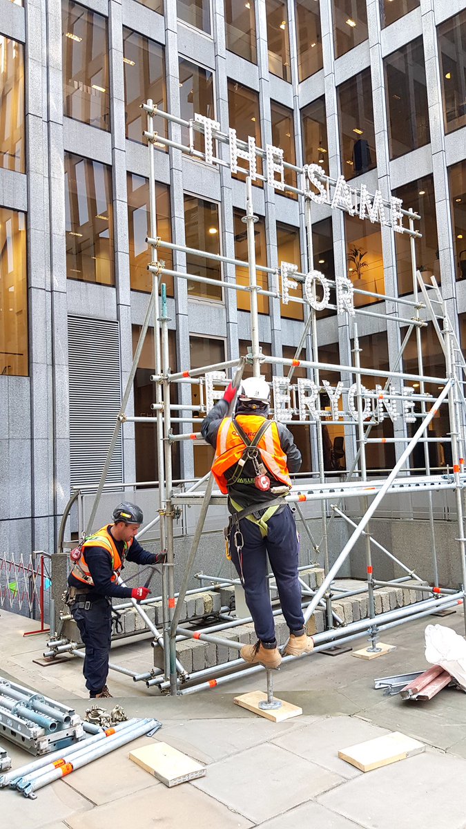 sculpturecity's tweet photo. The 9th Edition of #SculptureintheCity is now finished after a sunny #deinstall weekend by @mtec0.☀️
Please note, work by Nancy Rubins will stay til end of May 2021 and @ElisaArtesero will remain in place.
We look forward to announcing exciting news about the 10th Edition! ✨ https://t.co/XJodvsLKkS