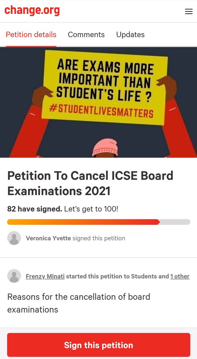 studentswins's tweet photo. I request every ICSE &amp; ISC Student to sign this petition for the cancellation of our board exams 2021, Also share this as much as you can. (LINK IS IN MY BIO) #cancelboardexams2021 #cancelicseboardexams2021 #CancelAllBoardExams #cancelicseboards2021 https://t.co/qv0yfoEDfh