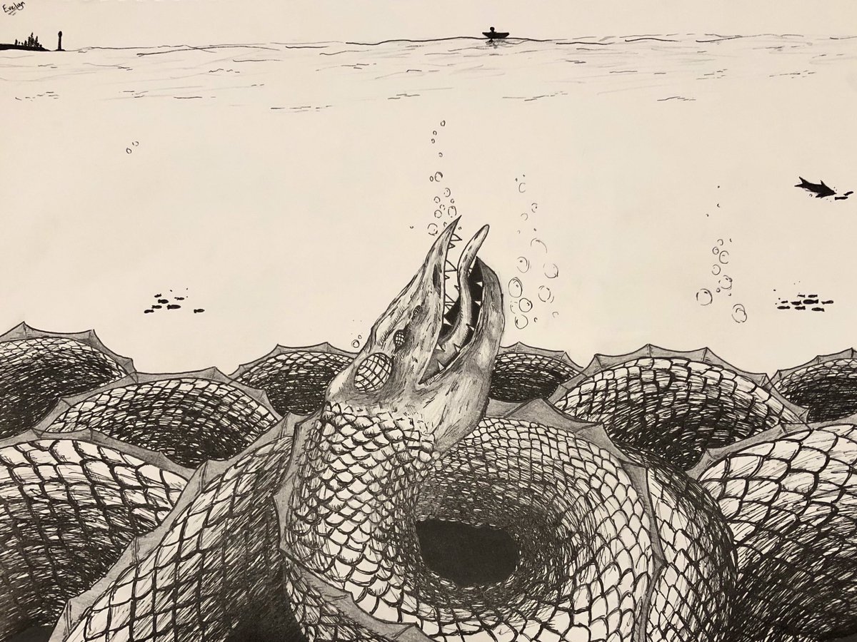 Proud of this one took me way too long and I’m never drawing this many scales again :)