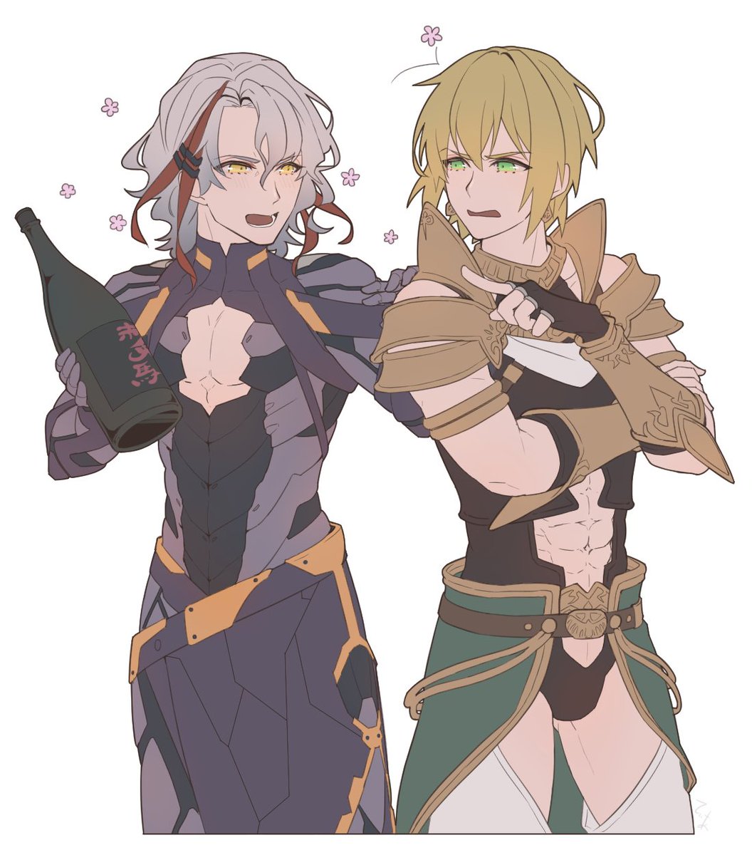 見た人もなにか無言で2人組をあげる てぃあ 原稿のイラスト