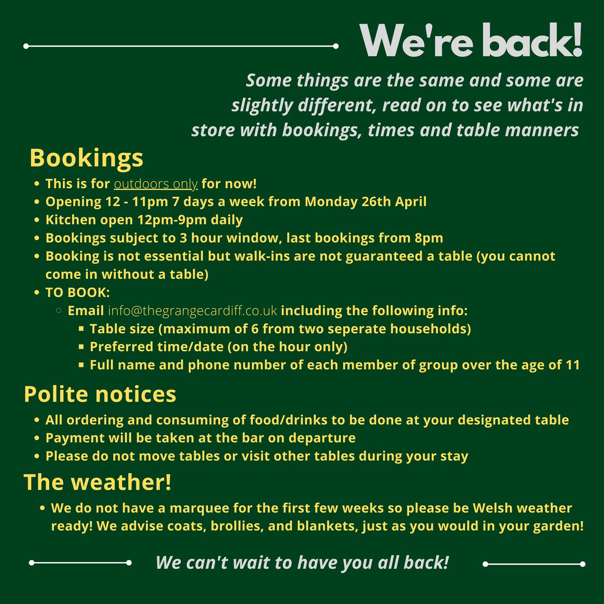 The Grange Pub tweet media