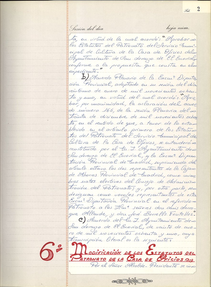 Tres aniversarios 
👉 125 años concepcionistas en San Lorenzo de El Escorial <a href="/concepcionistaE/">Colegio Concepcionistas Escorial</a> 
👉75 Aniversario de la nueva etapa de la Romería de la Virgen de Gracia. 1946, primer cartel en 1947
👉40 años de la Casa de Cultura <a href="/aytosanlorenzo/">Ayto. San Lorenzo</a> 
En 1981 constitución del Patronato