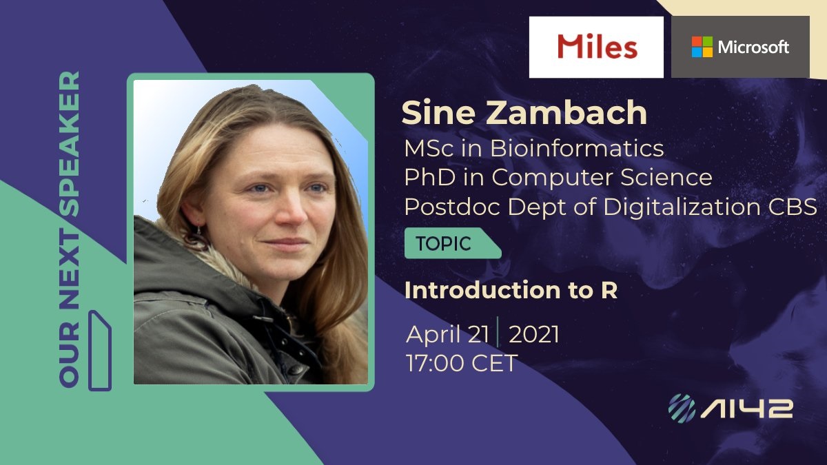 CsharpCorner's tweet image. Join us on April 21 for the next episode of @aifortytwo with @SineZ15 and learn about R.

Register now: bit.ly/2Qio1X8

@EvePardi @agrevlis #pythonprogramming #Python #RLanguage #MachineLearning