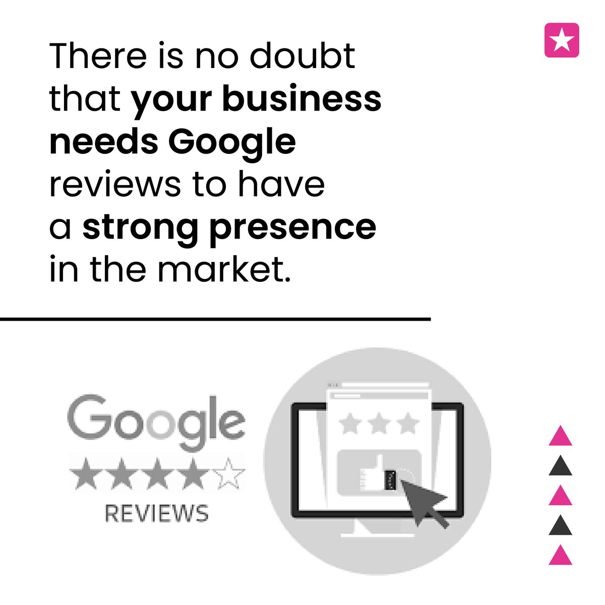 HelloStarloop's tweet image. There is no doubt that your business needs Google reviews to have a strong presence in the market.
.
So what are you waiting for? Boost your reputation today!
.
Head on over to Starloop.com.
.
#reputationmanagement #onlinereview #googlereview #business #localbusinesses