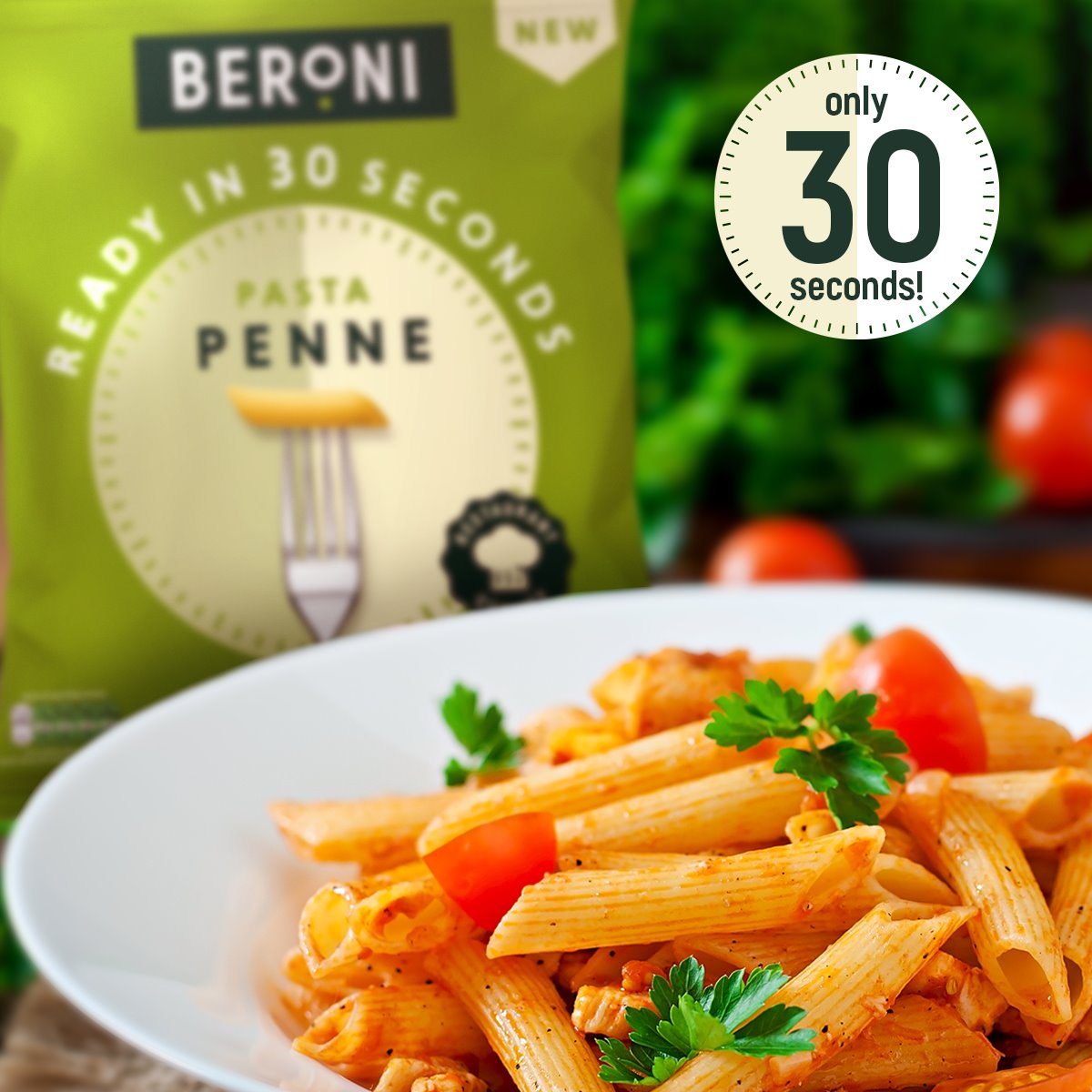 Beroni pasta with a tomato sauce makes a quick &amp; simple meal that will keep the whole family happy. Add 200g Beroni penne to boiling water and let it heat through for only 30 seconds. Find us in the freezer aisle at <a href="/waitrose/">Waitrose & Partners</a> with £1 off at the moment.
#mealideas