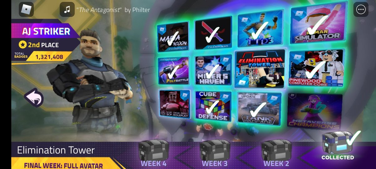 BNR08207171's tweet photo. @KreekCraft look at the Metavesre champions look there by Aj Striker here is I photo that game is not there anymore look https://t.co/7gqpl6WJU9