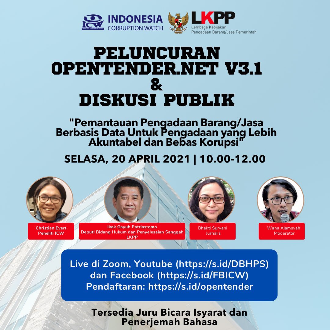 antikorupsi's tweet image. Hal tersebut diharapkan dapat semakin mempermudah dan mendukung kerja-kerja pemantauan pengadaan barang/ jasa pemerintah oleh masyarakat dan juga pemangku kepentingan.
#opentender #keterbukaankontrak #keterbukaankontrakpengadaan