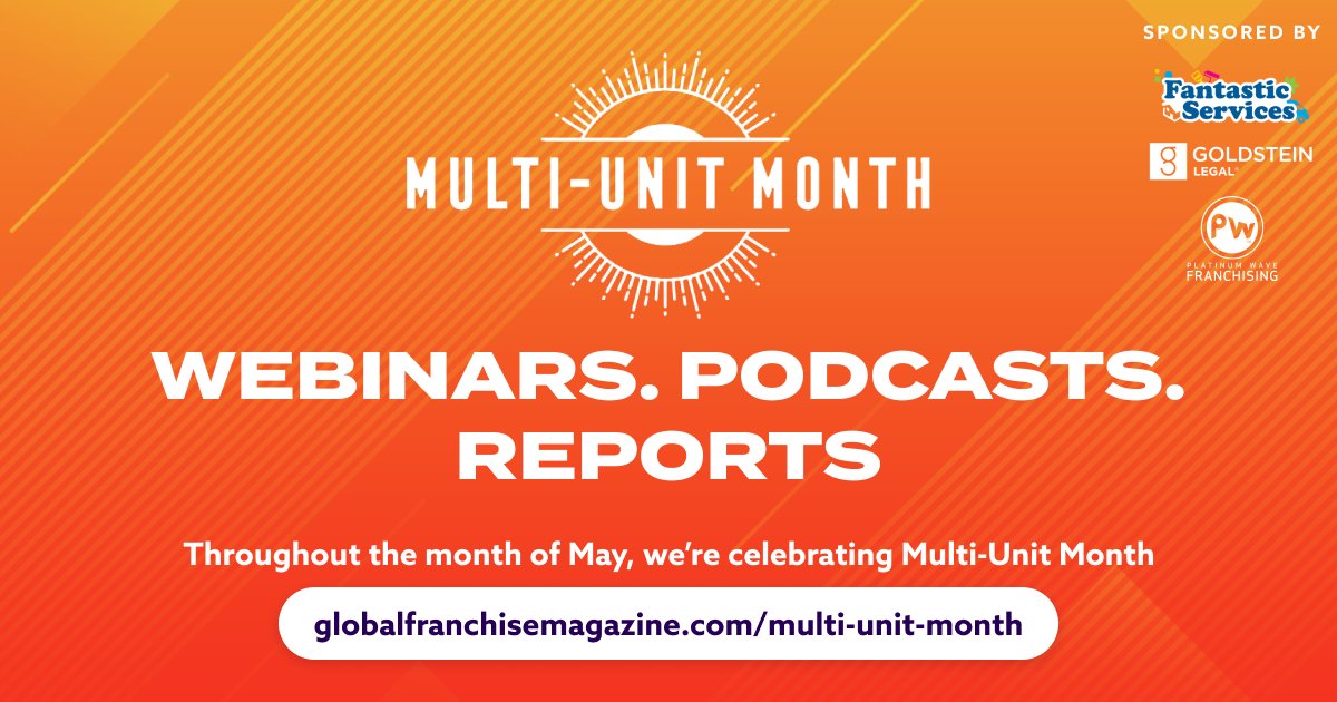 globalfranmag's tweet image. 📢Did you know that #multiunitfranchise ownership has increased dramatically over the past decade? 📢

To find out more, make sure to sign up to #MultiUnitMonth and stay up to date with our latest #podcasts, #webinars, and white paper! 👇
ow.ly/xFXi50EpcSC