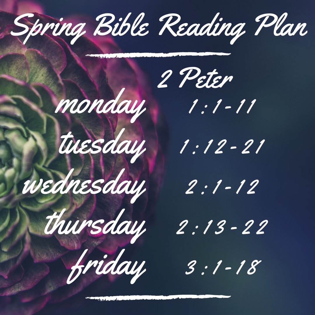 conc_uofa's tweet photo. Week 15, the end of our Spring 2021 reading plan, continues through 2 Peter. Jump in here or find the whole plan at https://t.co/T9uuEphTVd.

#spring2021 #uark #bible #biblereading #conc #2peter https://t.co/6W4Mb5Pp7A