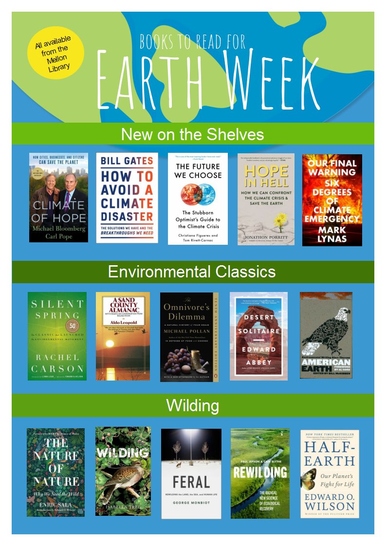 As ASL celebrates Earth Week, visit the Mellon Library to read about what we can do to help save our planet. SusCo's theme this year is "Your Future, Your Choice, Our Challenge."  #aslreads #aslcreates libraryaware.com/2A4MBT