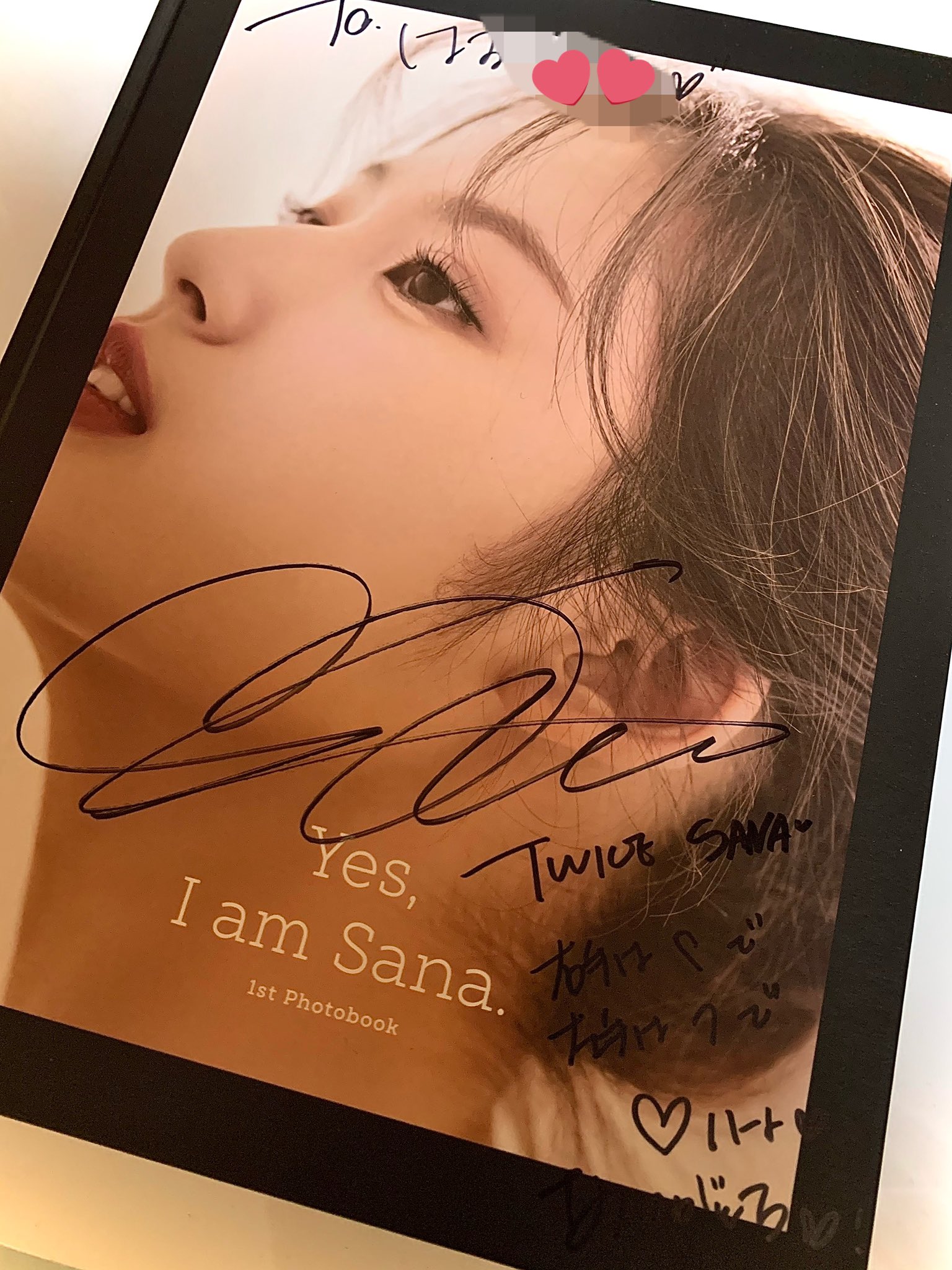 サナ直筆サイン入り2Lサイズ写真…TWICE‥SANA…⑤ （まったり配信