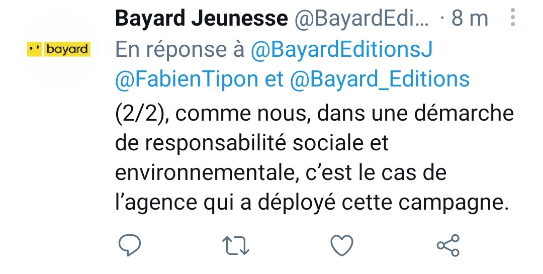 Imaginez... pour <a href="/BayardEditionsJ/">Bayard Jeunesse Éditions</a> voici la définition  de "non polluant" et "socialement acceptable".
Voilà.
Le niveau de réflexion...
Courage aux agents de la proprete de Paris.