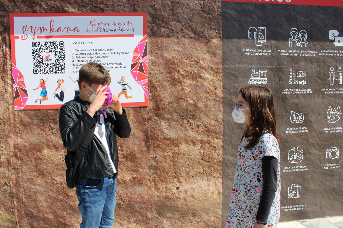 🤩 Visitaron #CuevaDeNerja, patrimonio natural inigualable, completaron la súper #gymkana cromañona, con preguntas de #arqueología + pruebas y: ¡Ganaron la súper cámara <a href="/InstaxEs/">Instax Fujifilm España</a> para hacer fotos creativas! 👏👏👏➡️ GRACIAS A ellos y a TODOS los que habéis jugado con nosotros.