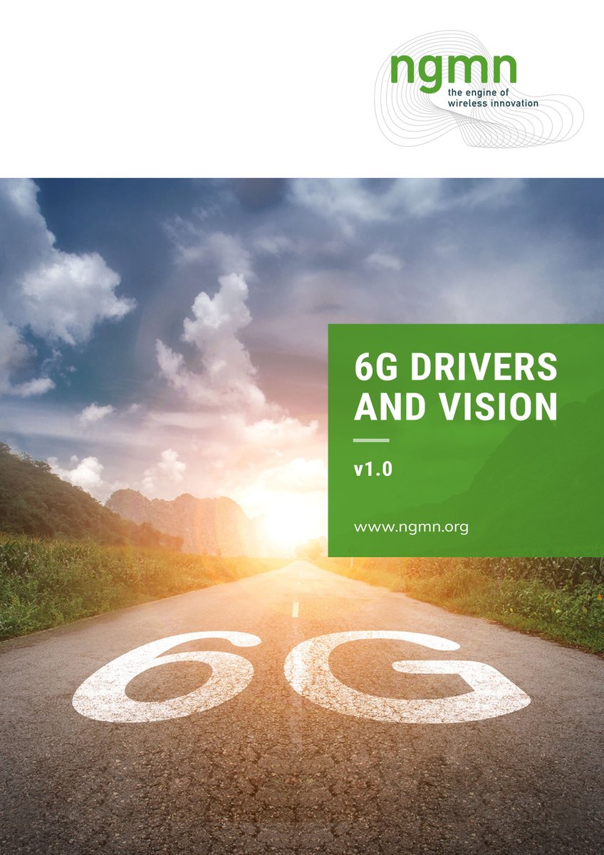 NGMN_Alliance's tweet image. The journey to #6G starts! 
The 6G key drivers and vision have been set by NGMN’s Mobile Network Operators as a first step towards the delivery of 6G to respond to the needs of end users, societies, mobile network operators and the ecosystem as a whole bit.ly/3svWyhU