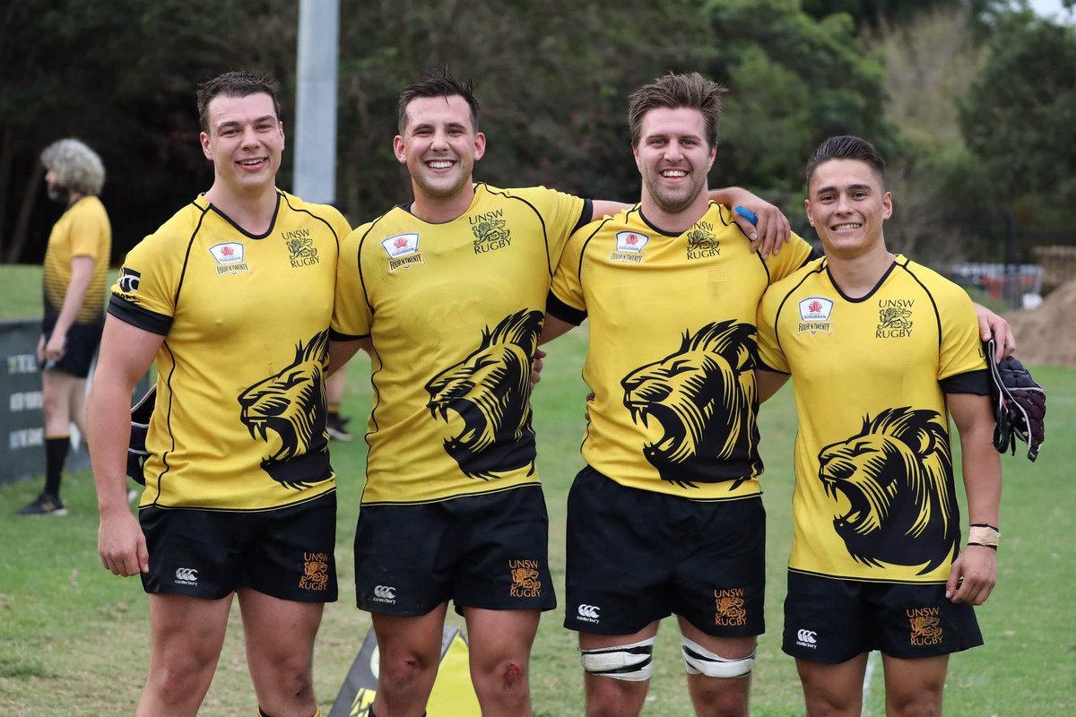 Matt, Henry, Harry and Anthony, four Warrane old boys, help UNSW Rugby bring home a victory. #collegemates #sendyourpics