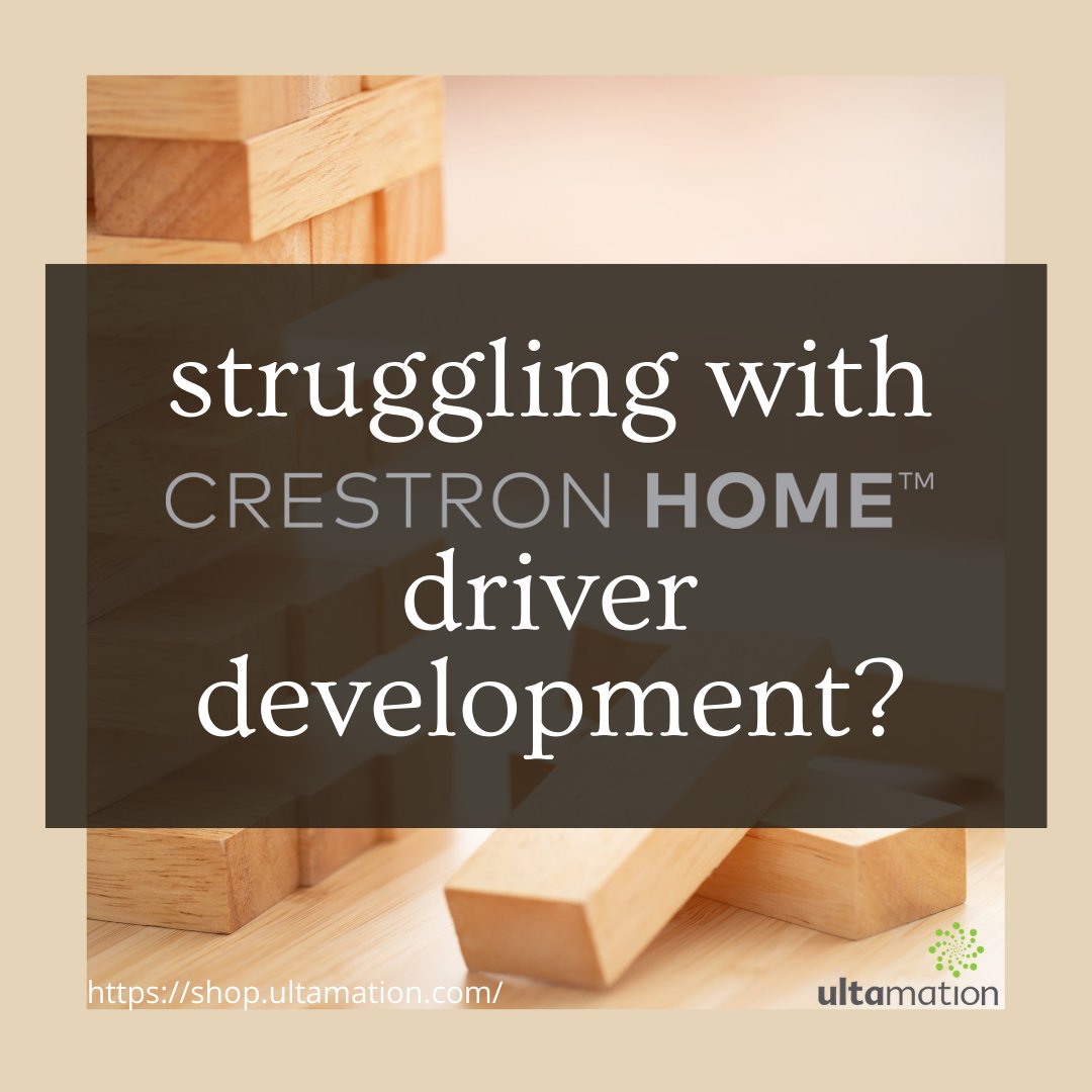 Ultamation's tweet image. If you're struggling with driver development for Crestron Home, Ultamation are now offering consultancy: shop.ultamation.com/index.php/prod…
Don't bang your head against the wall - we've done that for you ;)
#CrestronHome #crestroncontrol #crestronprogrammer #avtweeps