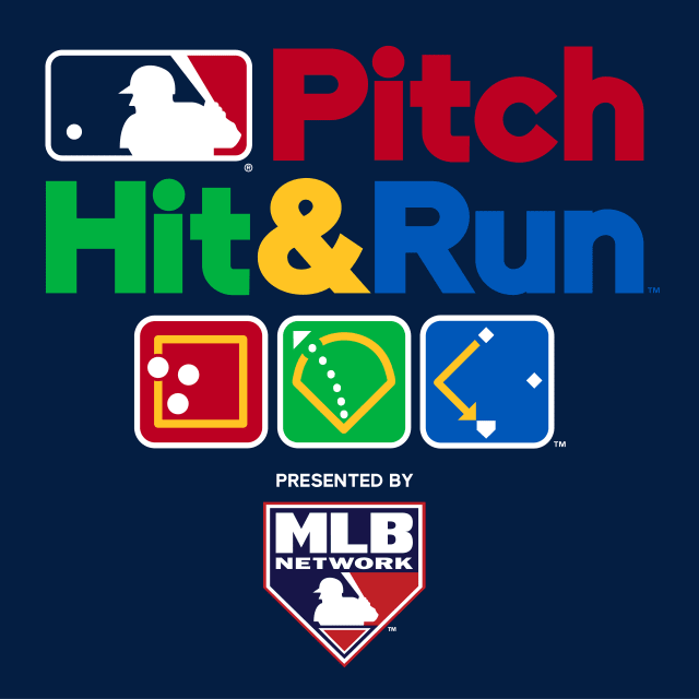 More info re: our MLB events coming up May 1

Absolutely FREE

Pitch, Hit &amp; Run
Four age groups: 7/8, 9/10, 11/12, 13/14. Age  as of July 17, 2021

Jr HR Derby
Compete in one of two age groups (12U or 14U). Age as of July 17, 2021

Open to Boys &amp; Girls

Must Pre-Register