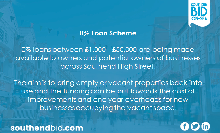 southendcitybid's tweet photo. A 0% Loan Scheme has launched for owners or potential owners of businesses across #Southend #HighStreet.
Loans between ยฃ1,000 - ยฃ50,000 are available to bring empty or vacant properties back into use.
https://t.co/wVOxnQHPx0
#BusinessLoan #VacantSpaces #NewVenture @SouthendBC https://t.co/zOHm4tjhLJ
