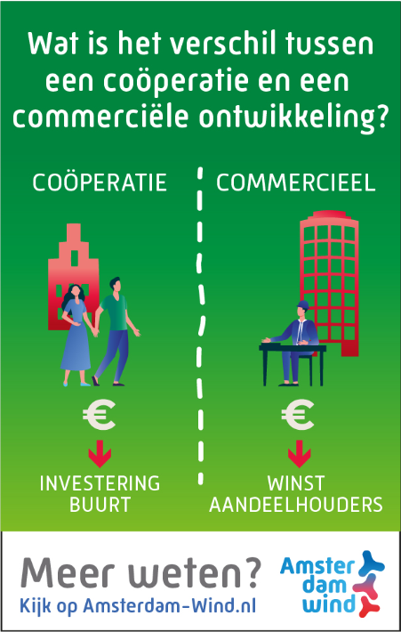 Waarom willen we cooperatieve windmolens bouwen in en rond Amsterdam? Coöperatief betekent in samenspraak met inwoners. Zo kunnen we hinder beperken. Iedereen kan lid worden en/of mee ontwerpen. De baten gaan terug naar omgeving en jaarlijkse rente. amsterdam-wind.nl/over-ons/veelg…
