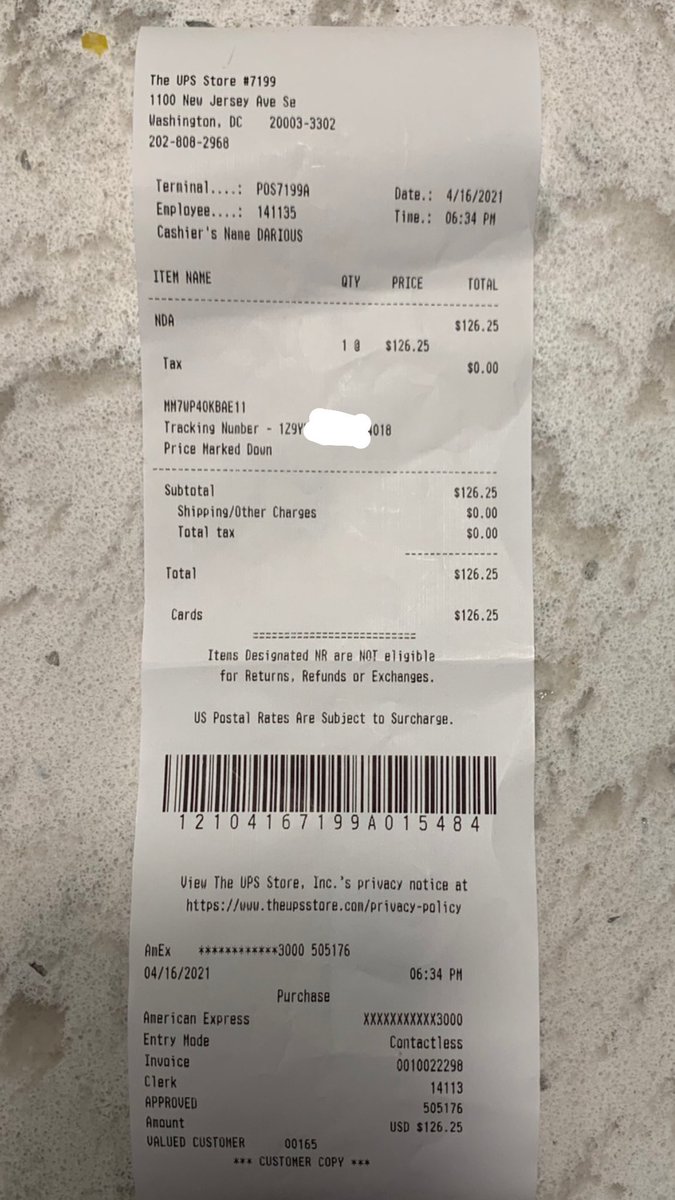 K_DoesHerThing's tweet photo. Hey @UPS @UPSPolicy I paid over $100 on Friday for overnight shipping for some incredibly, life-altering, important paperwork to be delivered ASAP and the tracker says it won’t be delivered til Tuesday??? And I can’t get in touch with a service rep. https://t.co/2tb1LqNxhF
