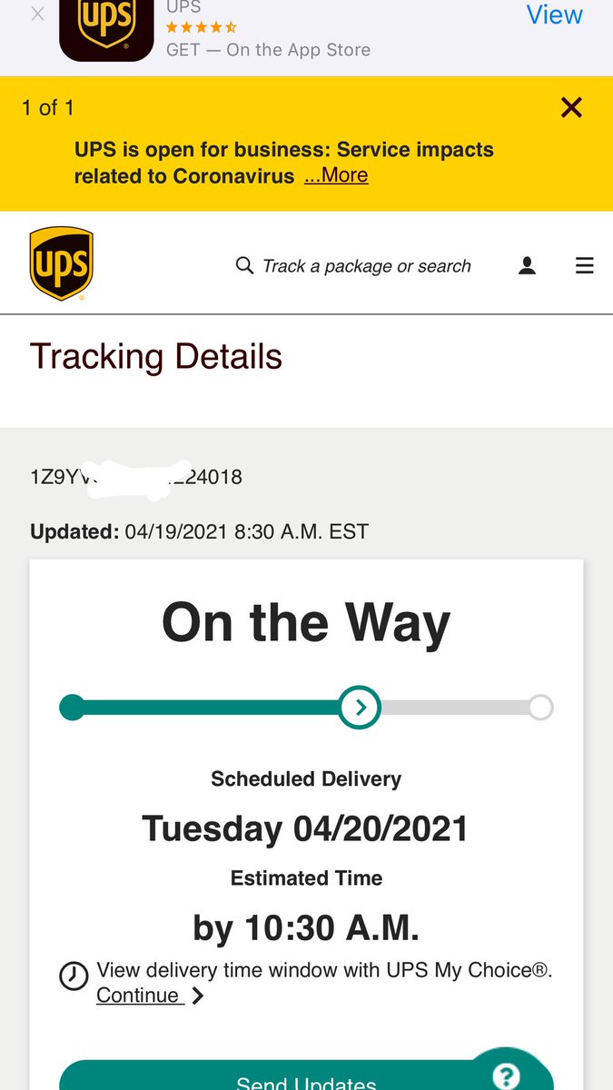 K_DoesHerThing's tweet photo. Hey @UPS @UPSPolicy I paid over $100 on Friday for overnight shipping for some incredibly, life-altering, important paperwork to be delivered ASAP and the tracker says it won’t be delivered til Tuesday??? And I can’t get in touch with a service rep. https://t.co/2tb1LqNxhF
