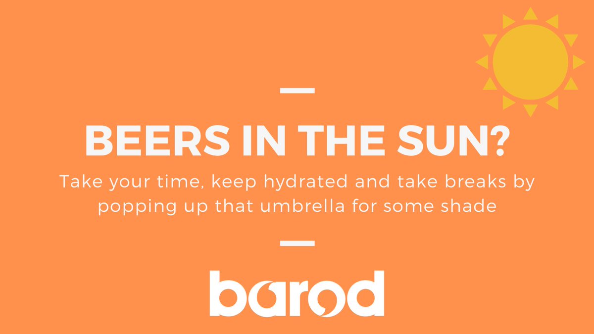 🌞 Not a bad day to start the week 🌞 If you intend to make the most of the sun and have a few drinks, keep hydrated, wear sunscreen and take your time #alcohol #HarmReduction #sunshine