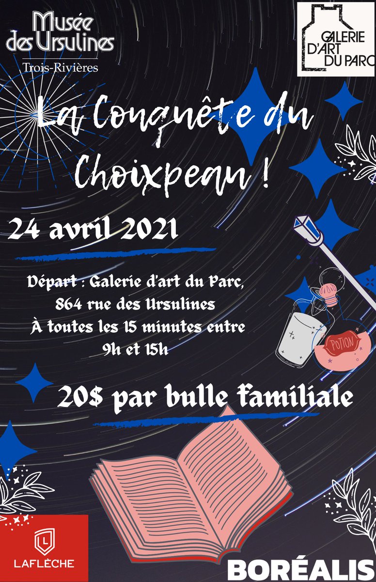 museeursulines's tweet photo. Avez-vous participé à notre activité printanière l'année où nous sommes allés avec Dorothy au pays d'Oz le magicien !
Samedi le 24 avril, c'est dans le monde de la magie qu'on vous transporte avec LA CONQUÊTE DU CHOIXPEAU. 🧙‍♂️🧙🧙‍♀️ https://t.co/fCPVSIyr6t
