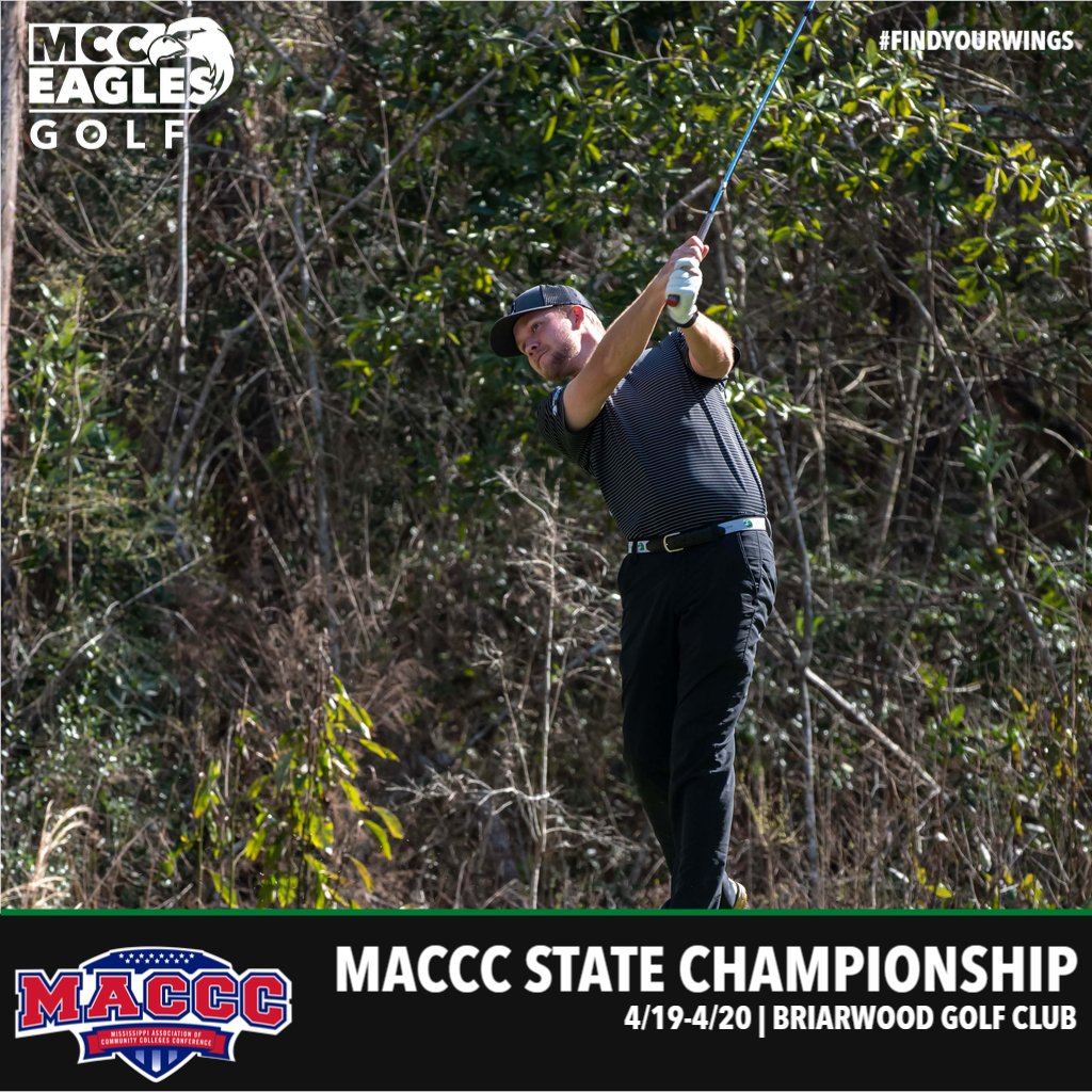 MATCHDAY. <a href="/MCCEaglesGolf/">MCCEaglesGolf</a> hosts this years <a href="/MACCCAthletics/">Miss. Assoc. of Community Colleges Conference</a> State Championship today and tomorrow at Briarwood Golf Club. The first group tees off at 9am today. #mcceagles #findyourwings