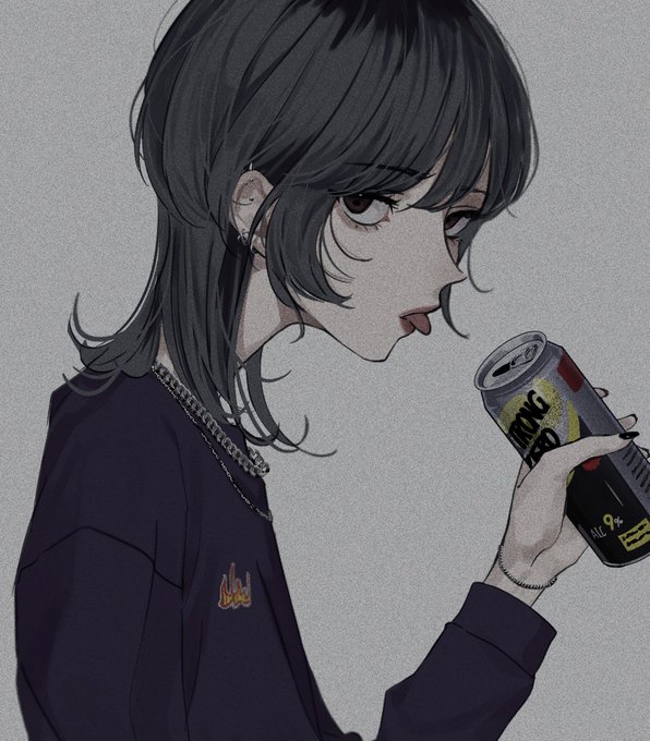 「黒髪 缶」のTwitter画像/イラスト(人気順)